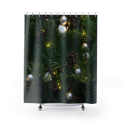 Xmas Tree Shower Curtain - Shopoya 
