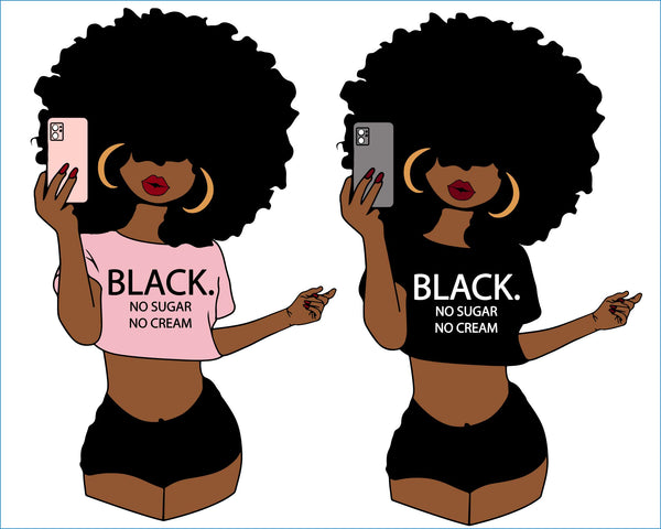 Download Afro Selfie Diva Pretty Face Melanin Black Woman Nubian Woman Bundle Adristudiodesign