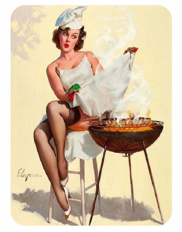 Vintage Style Pin Up Girl Sticker P105 Pinup Girl Sticker Winter Park Products 