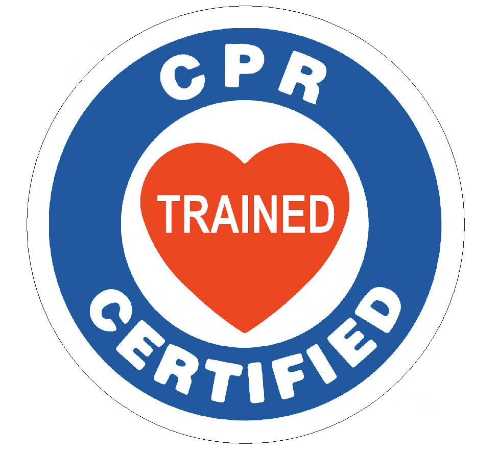 CPR Trained Certified Hard Hat Decal Hard Hat Sticker Helmet Safety La