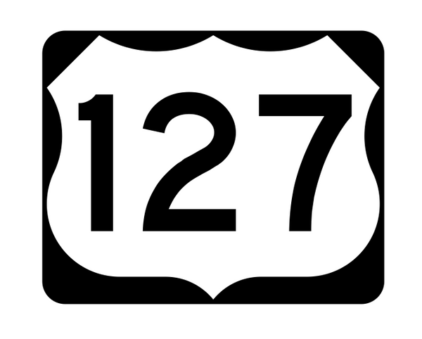 US Route 127 Sticker R1964 Highway Sign Road Sign – Winter Park Products