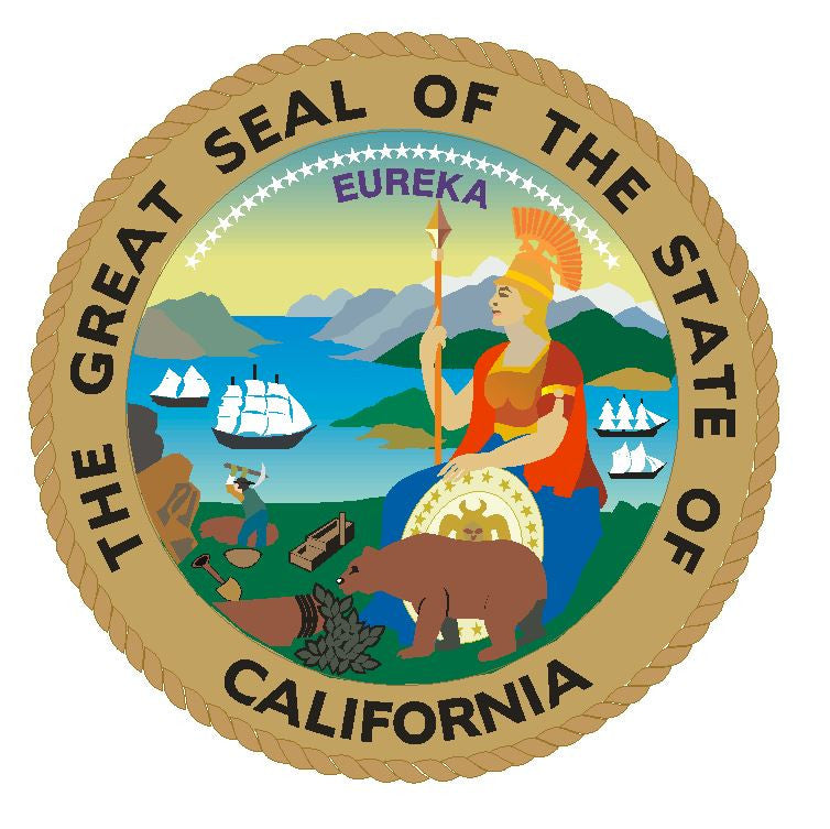 California State Seal Vinyl Sticker R7 – Winter Park Products