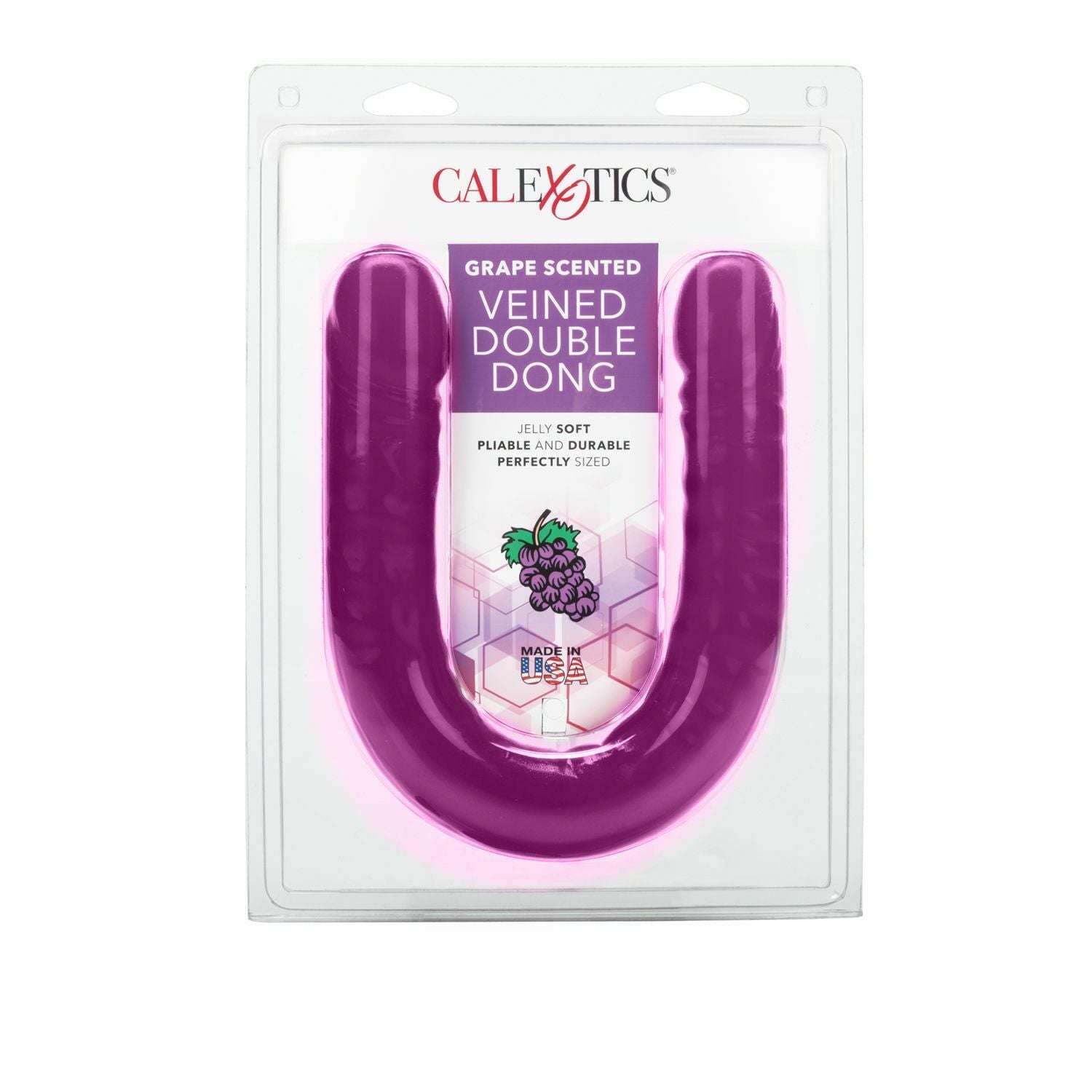 Calexotics Jelly Double-Ended Grape Scented Dildo 17 Inch