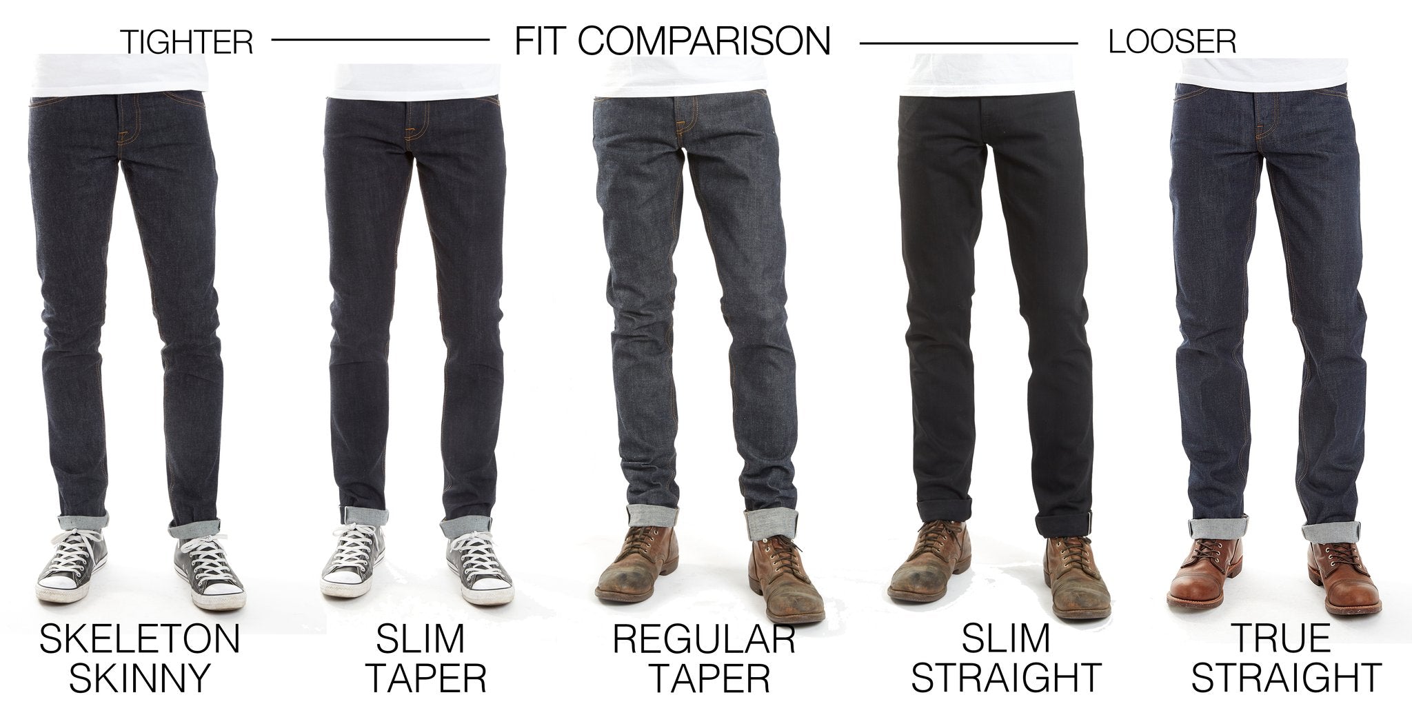 skinny slim straight jeans