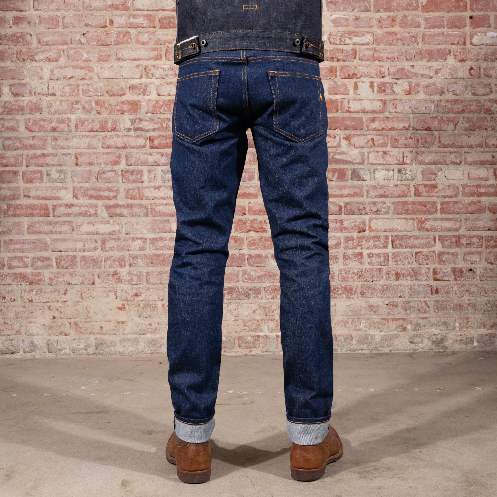 BRAVE STAR SELVEDGE Button Fly Jeans Deep Indigo USA Made 13 Oz Slim  Taper-Sz 32 $53.08 - PicClick