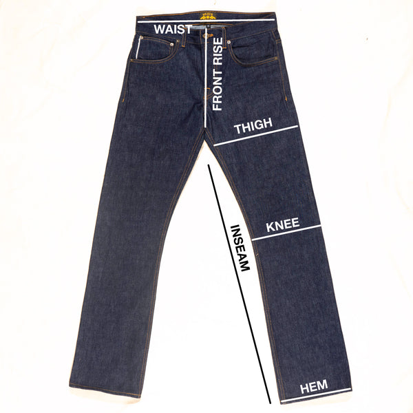 MOJAVE WESTERN CUT SIZE CHART - Brave Star Selvage