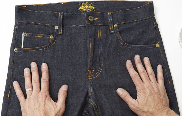 How do I measure my jeans to figure out my size in Brave Star Jeans - BRAVE  STAR SELVAGE