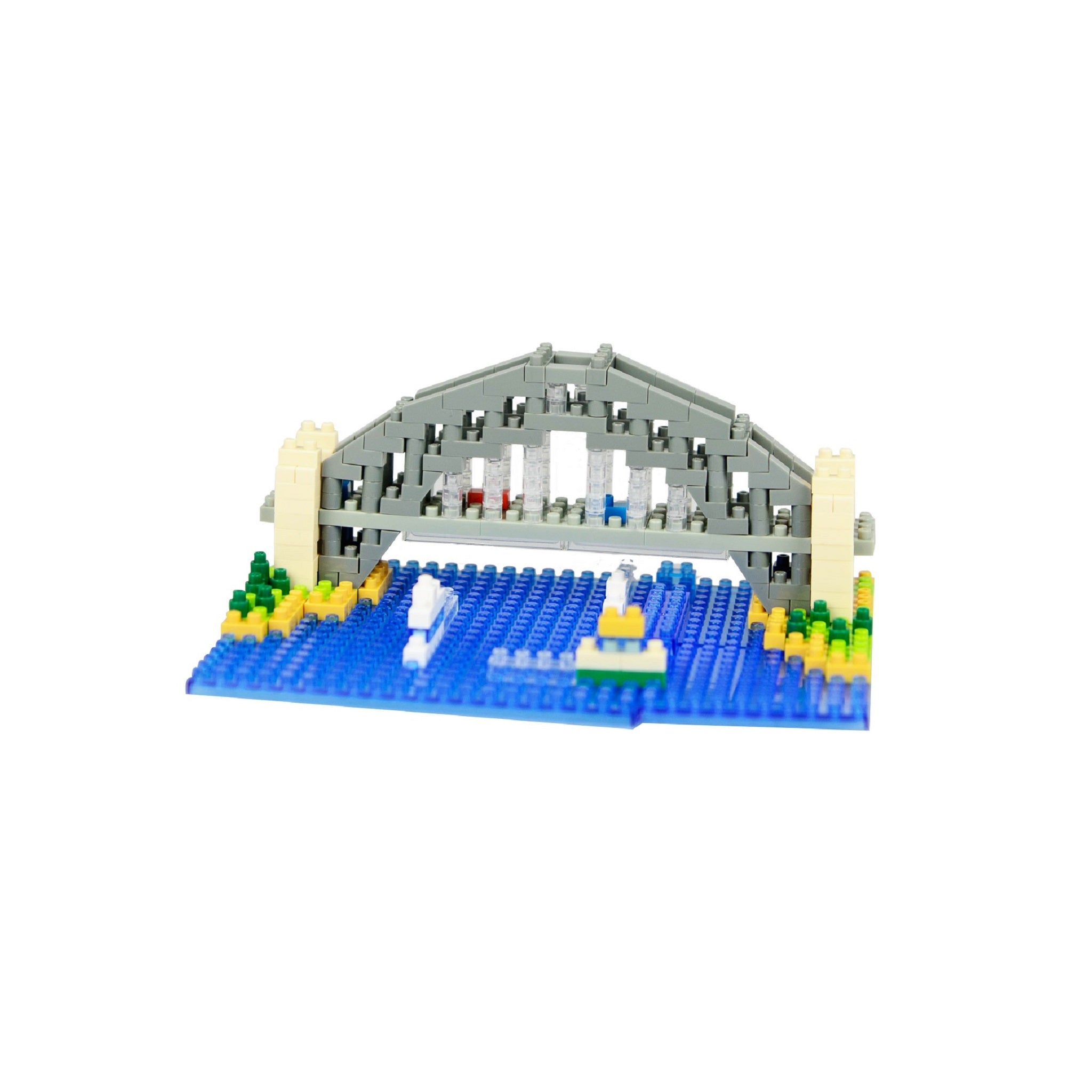 YZ056伦敦大桥双子桥微钻积木建筑街景成年立体拼装模型玩具积木-阿里巴巴