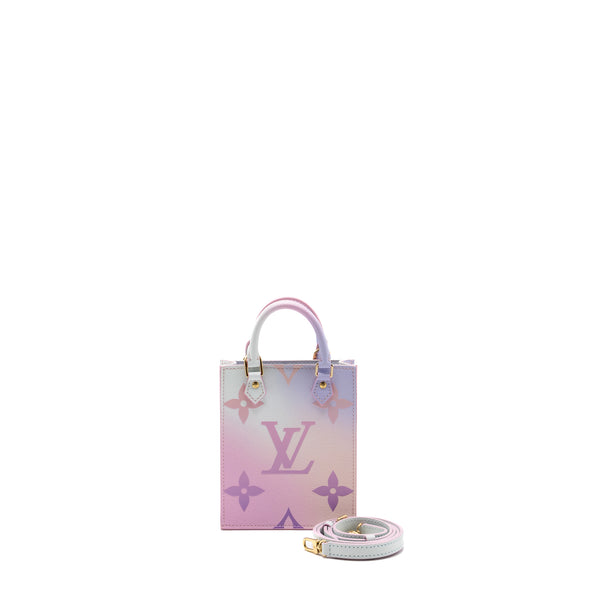 Louis Vuitton Petit Sac Plat Sunrise Pastel in Coated Canvas