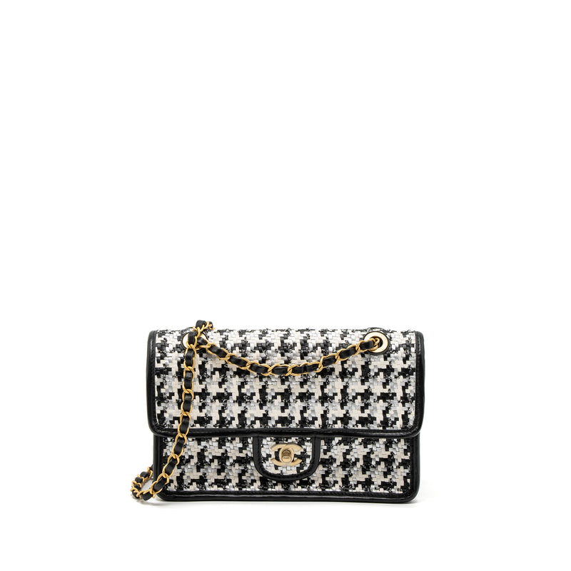 Chanel Tweed Houndstooth Flap Bag  Kaialux