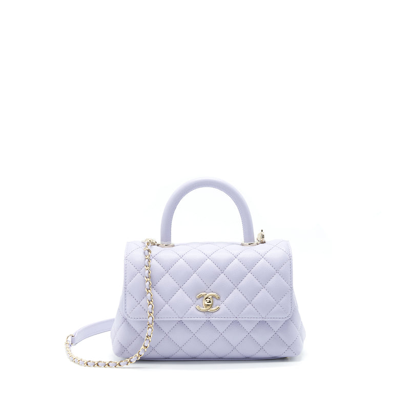 chanel coco handle mini lilac