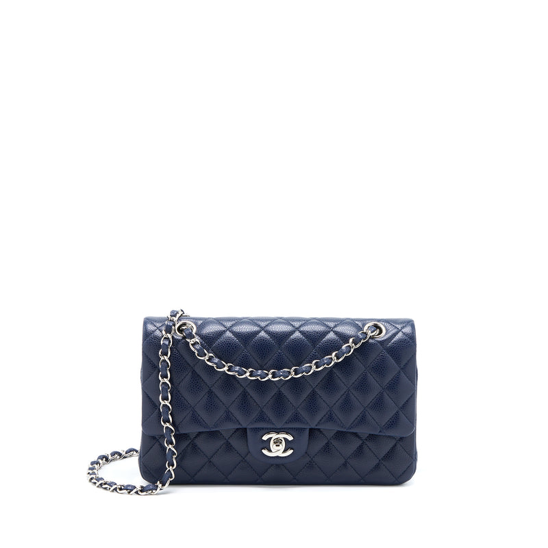 Chanel Navy Quilted Jumbo Classic Double Flap of Caviar Leather with Light  Gold Tone Hardware  Handbags  Accessories Online  Ecommerce Retail   Sothebys