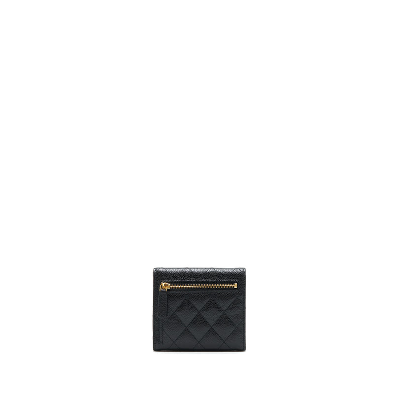 Classic small flap wallet  Lambskin  goldtone metal black  Fashion   CHANEL