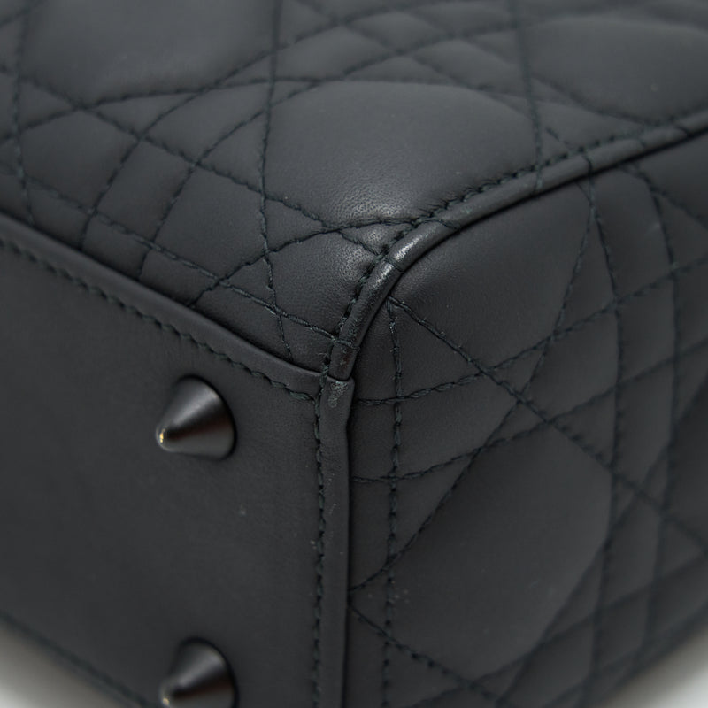 Medium Lady Dior Bag Black Ultramatte Cannage Calfskin  DIOR US