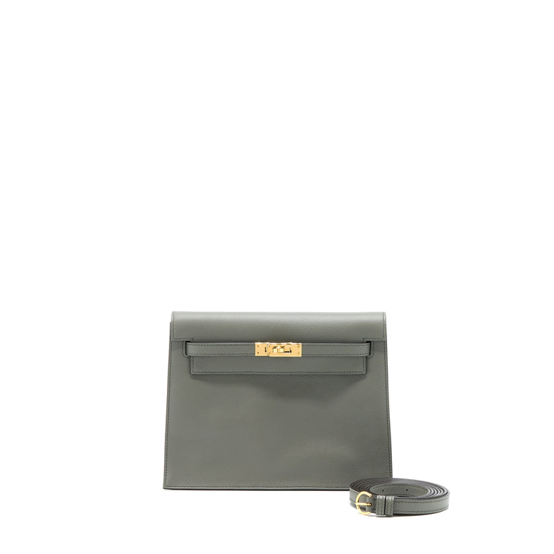 Hermes Kelly Danse II vert amande with gold hardware - HERMÈS