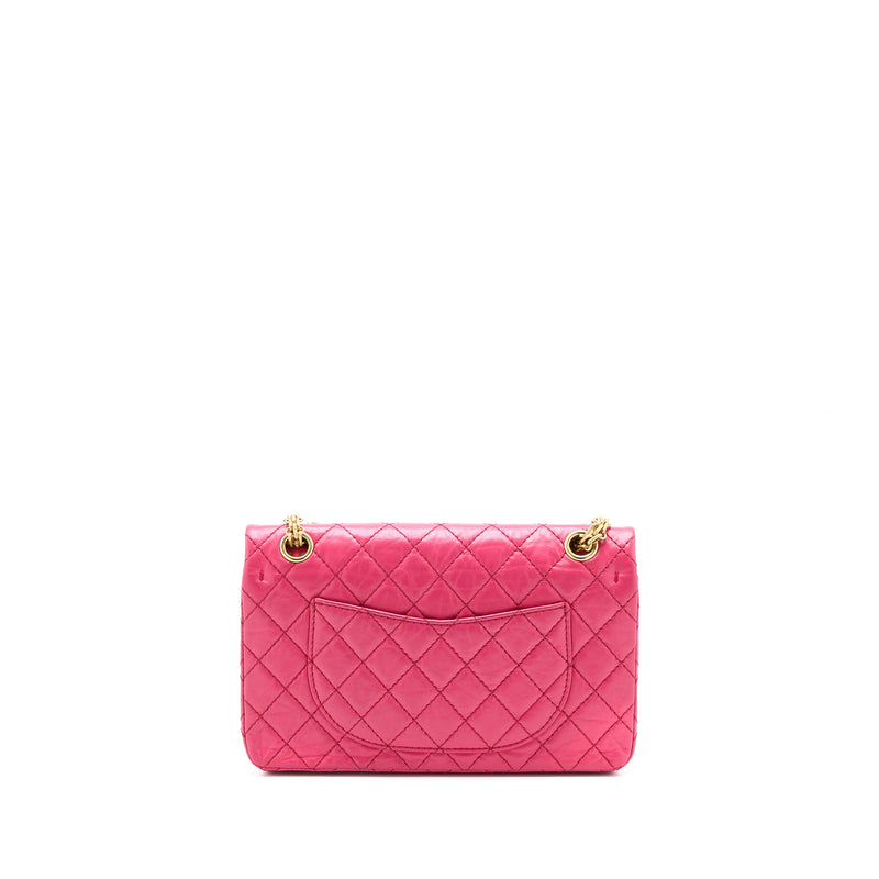 Chanel Small  Reissue Aged Calfskin Hot Pink Brushed GHW