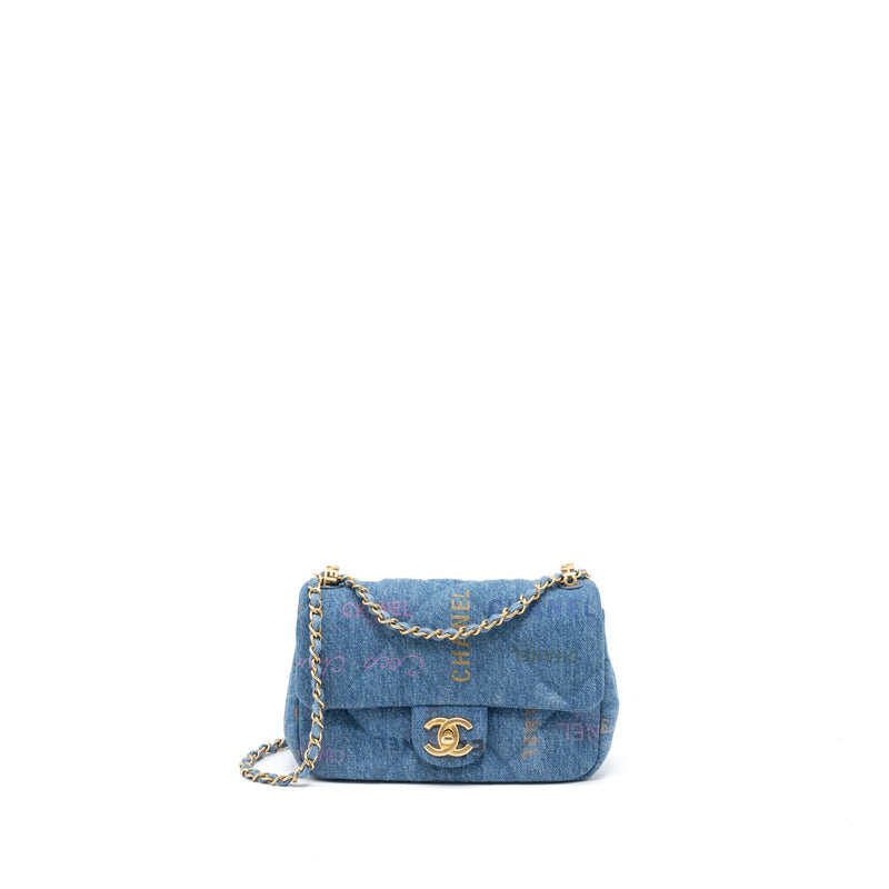 Gabrielle crossbody bag Chanel Blue in Denim  Jeans  24135563