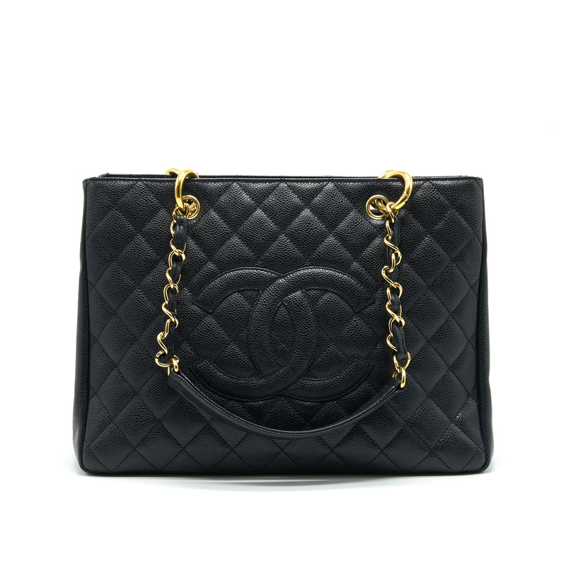 chanel gst black caviar