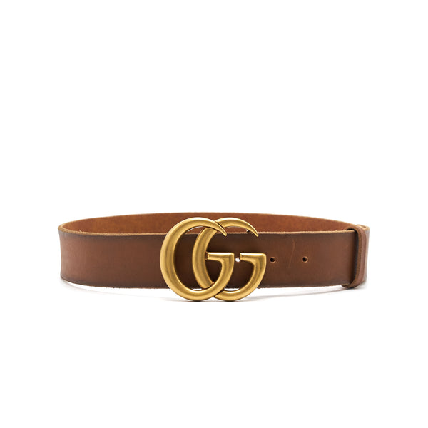 Gucci Leather Belt with Double G Buckle