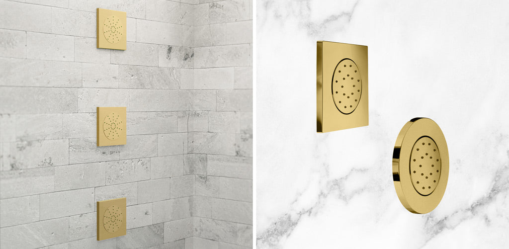 Shower Gold Body Sprays Fixtures