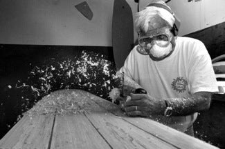 dick brewer shaping surfboards