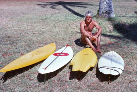 dick brewer with shortboards