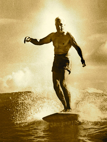 Duke Kahanamoku Surfing