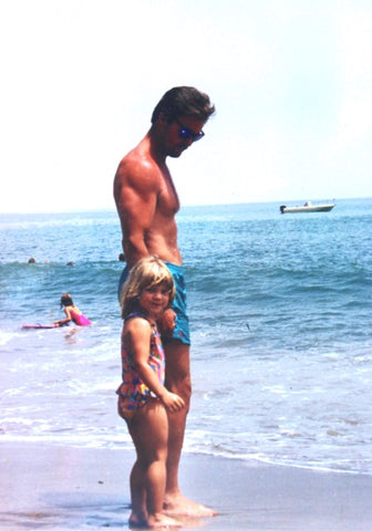 Father’s Day 1997 - El Capitan State Beach, CA. My little beach girl