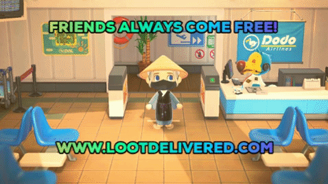 Fashion Island | Loot Run Friends Come Free Bring them with you to Loot Delivered in Animal Crossing New Horizons