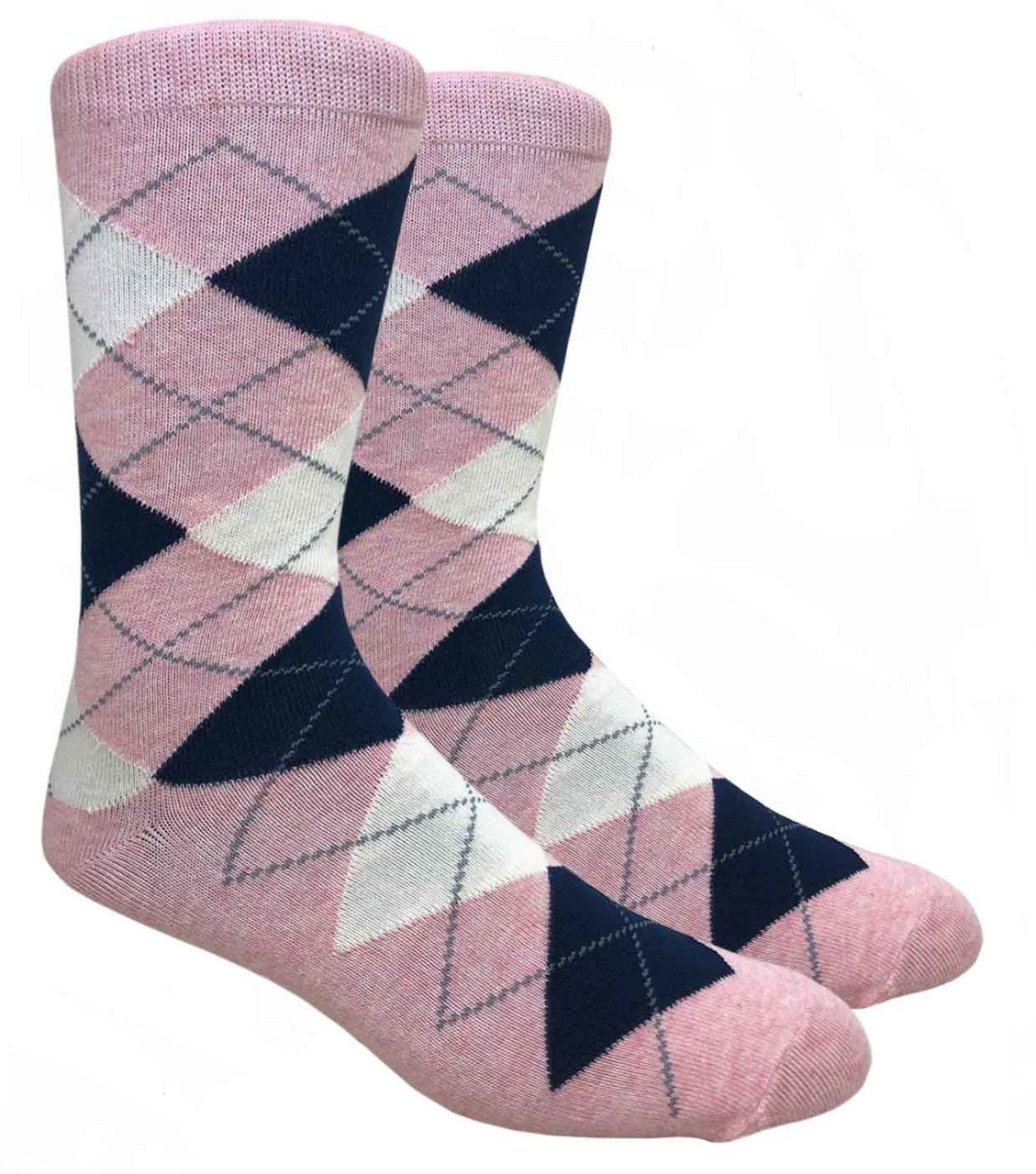 pink and navy dress socks