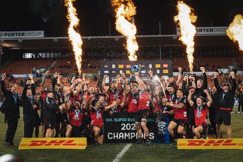 Crusaders Celebrate Super Rugby Final