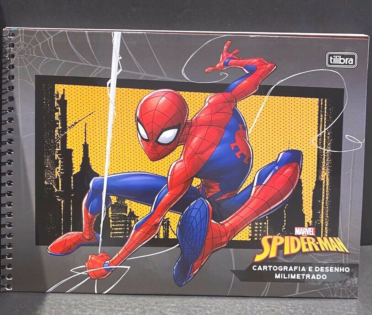 Marvel Spider-Man Drawing Paper with Scale mm 80 Pages Sticker She 