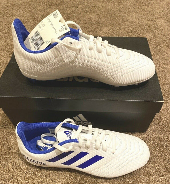 Adidas 19.4 Fxg J White / Royal Blue Soccer Shoes Size 4 CM – The Odd