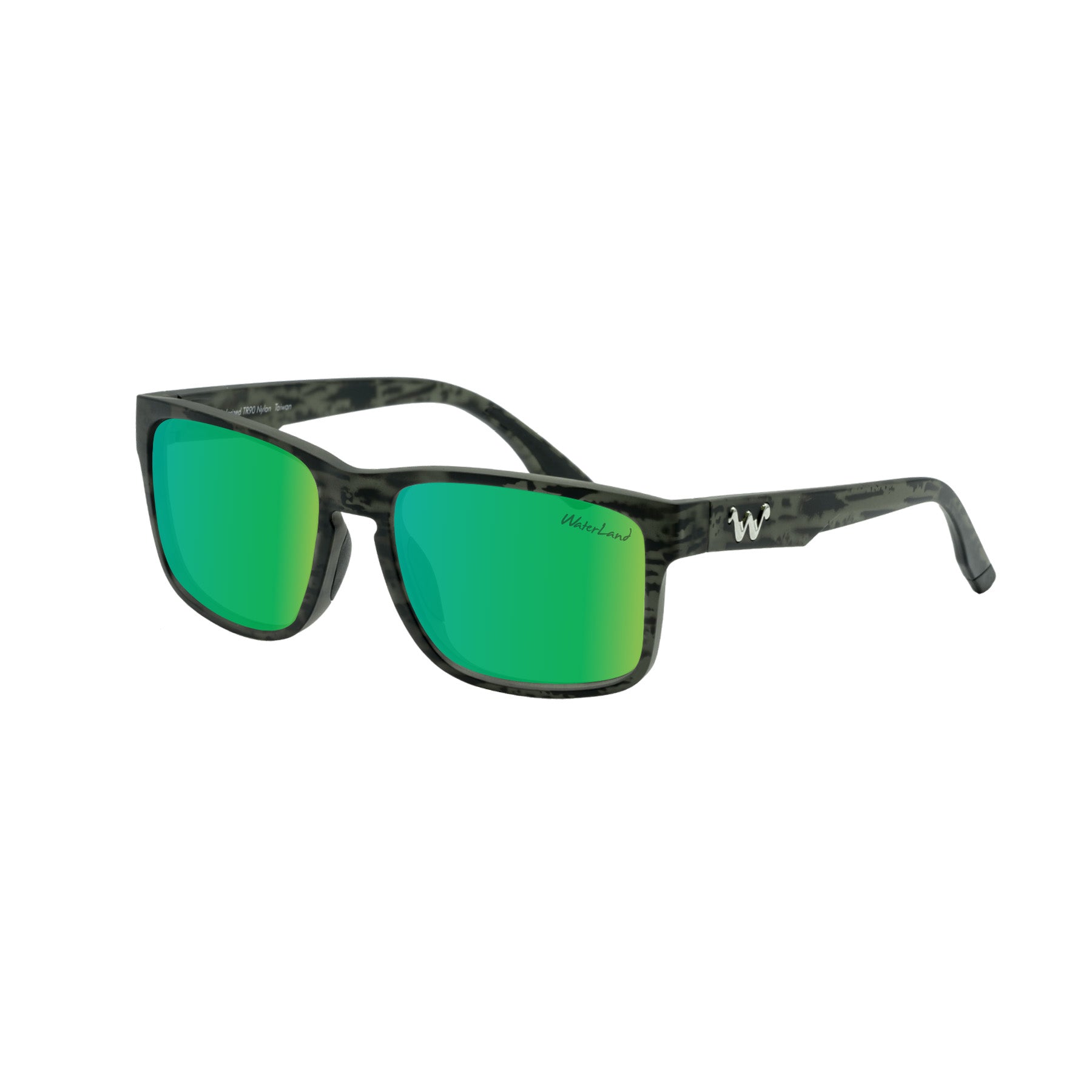 Waterland Sobro Sunglasses Black/Green Mirror