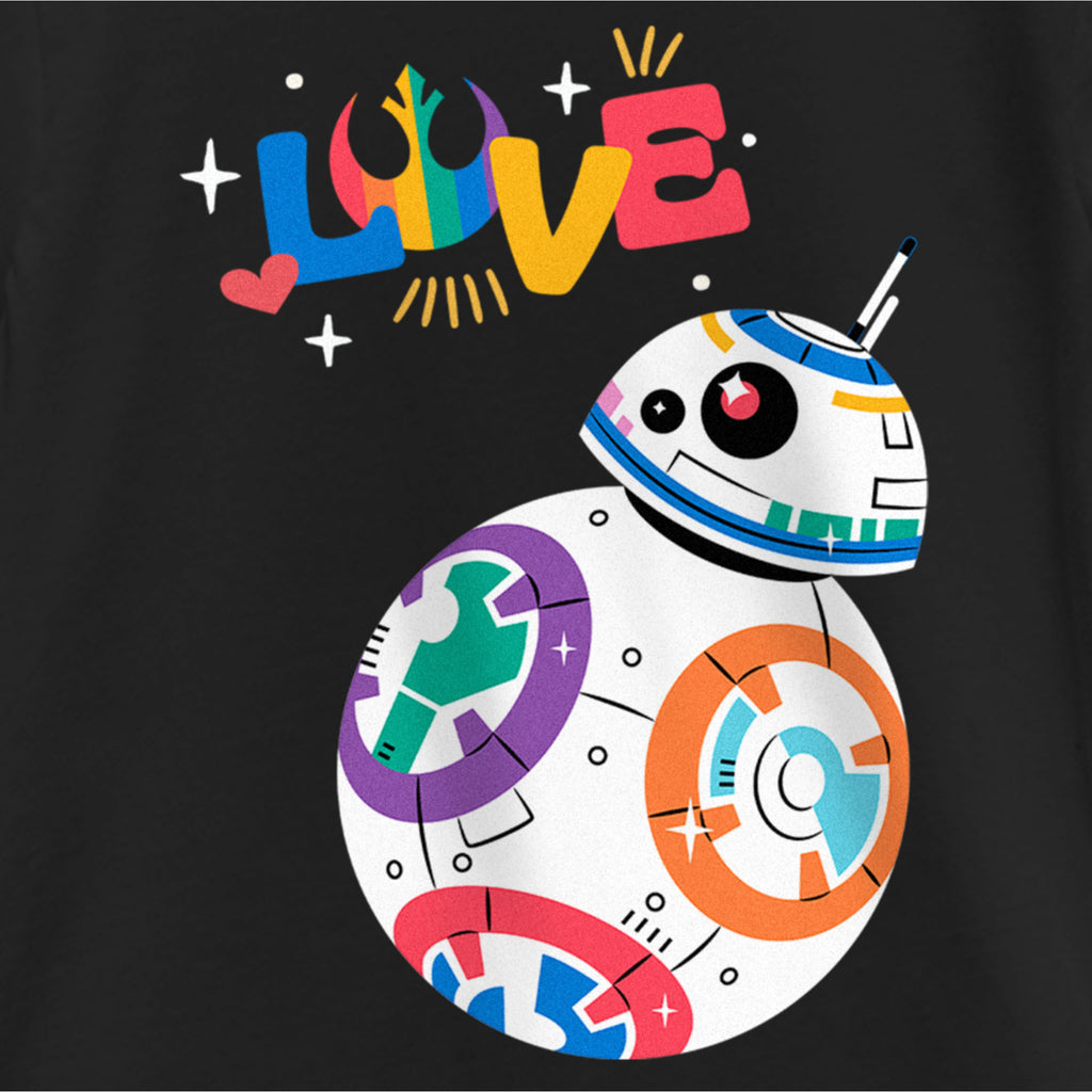 Girl's Star Wars LGBTQIA+ Pride Rainbow Love BB-8 T-Shirt – Fifth Sun