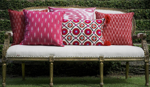 Scatter Cushions on a sofa from India Ink South Africa