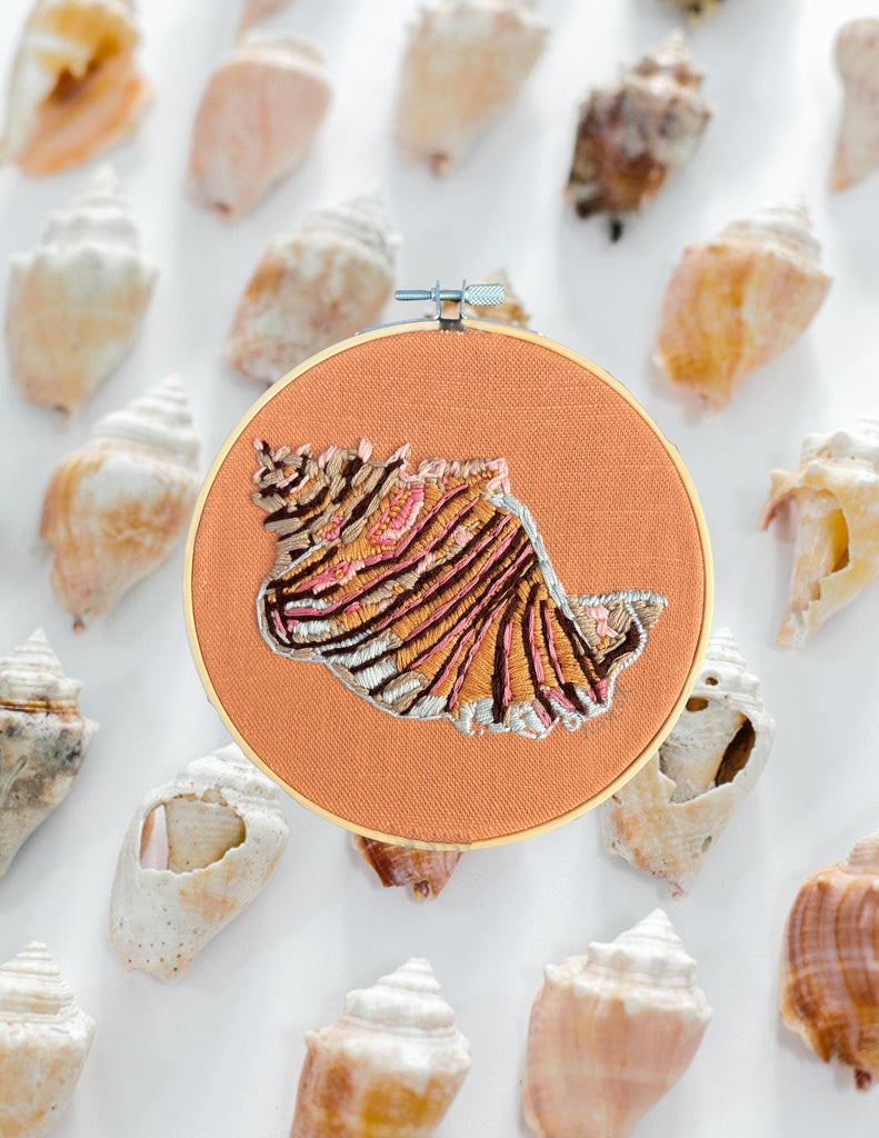 Andrea Naylor Conch Shell embroidery kits