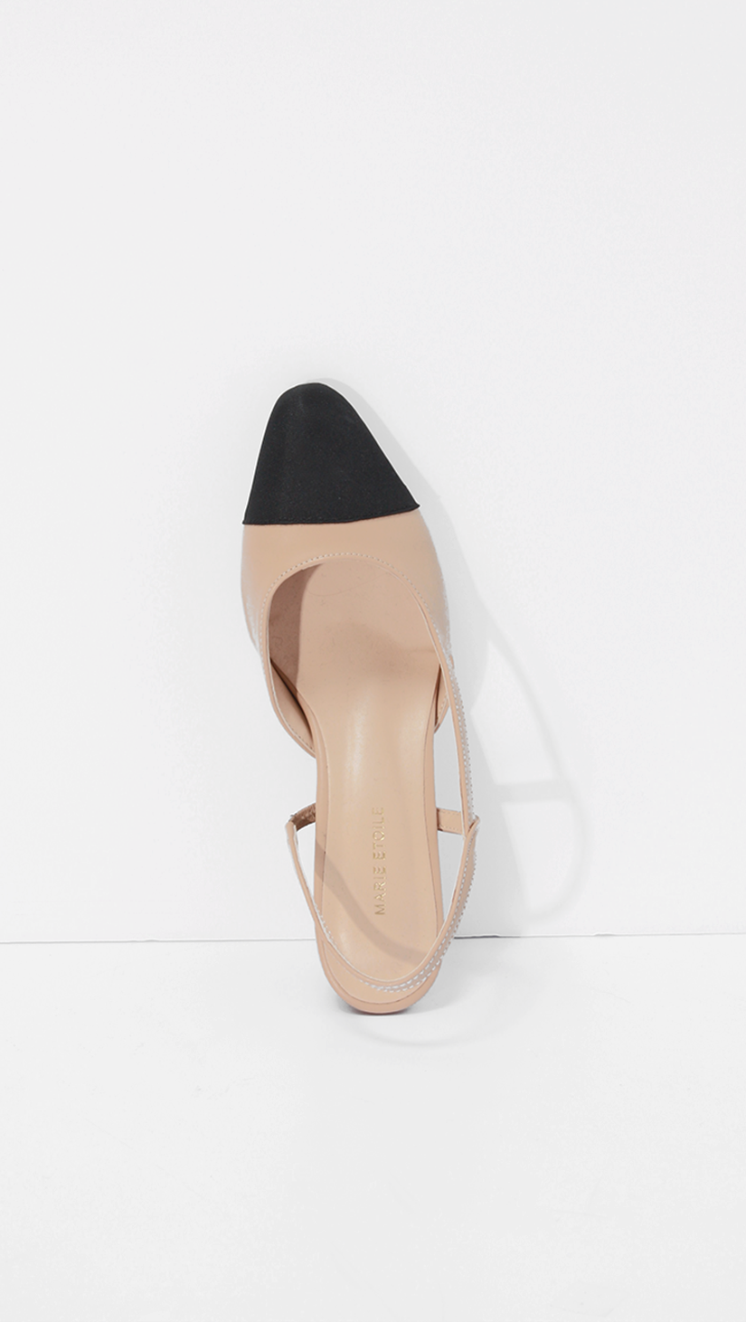 loeil two tone slingback