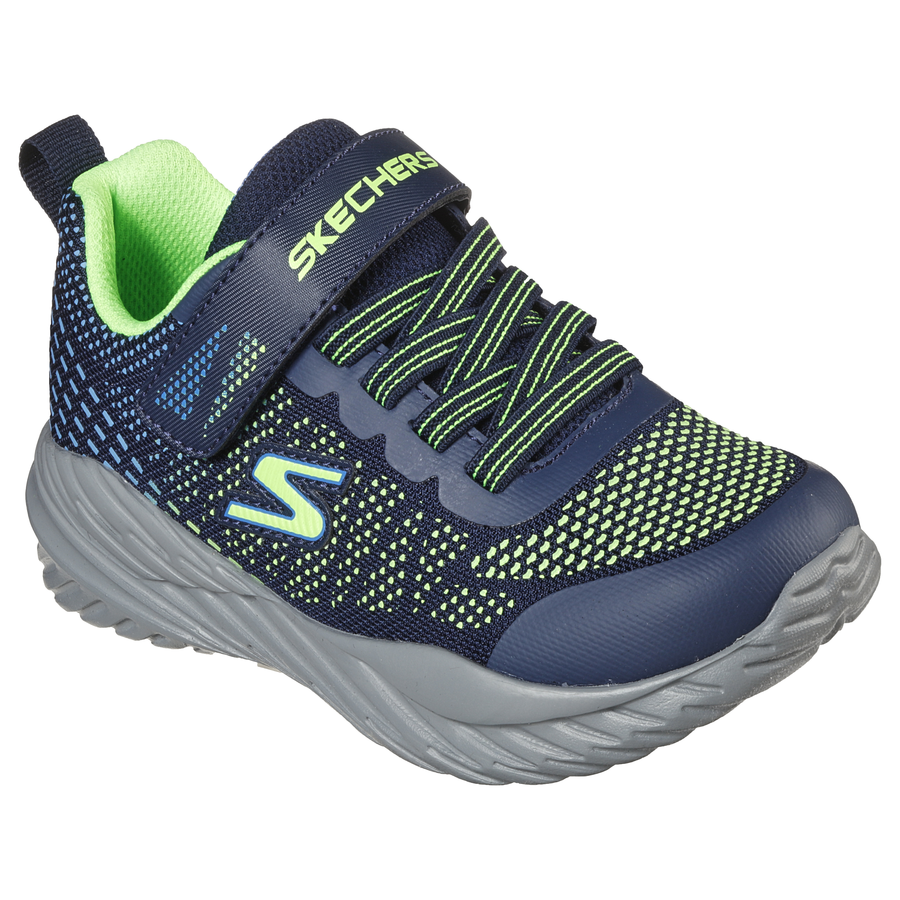 Skechers Kids Street Navy/Lime Laced – SM Shoes