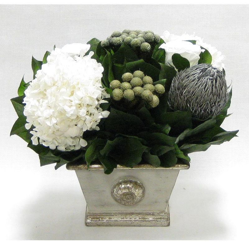 Bougainvillea Wooden Mini Rect Container Gray Silver - Roses White, Ba –  Magnolia and Vine Belmont