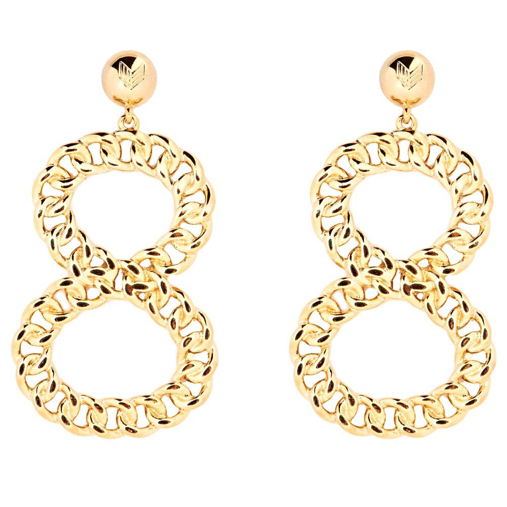 Chain Link Digit Earring - Melody Ehsani