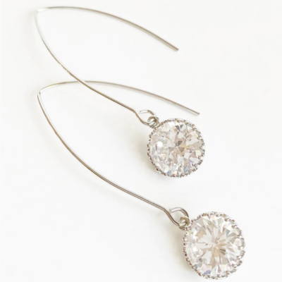 silver threader earrings