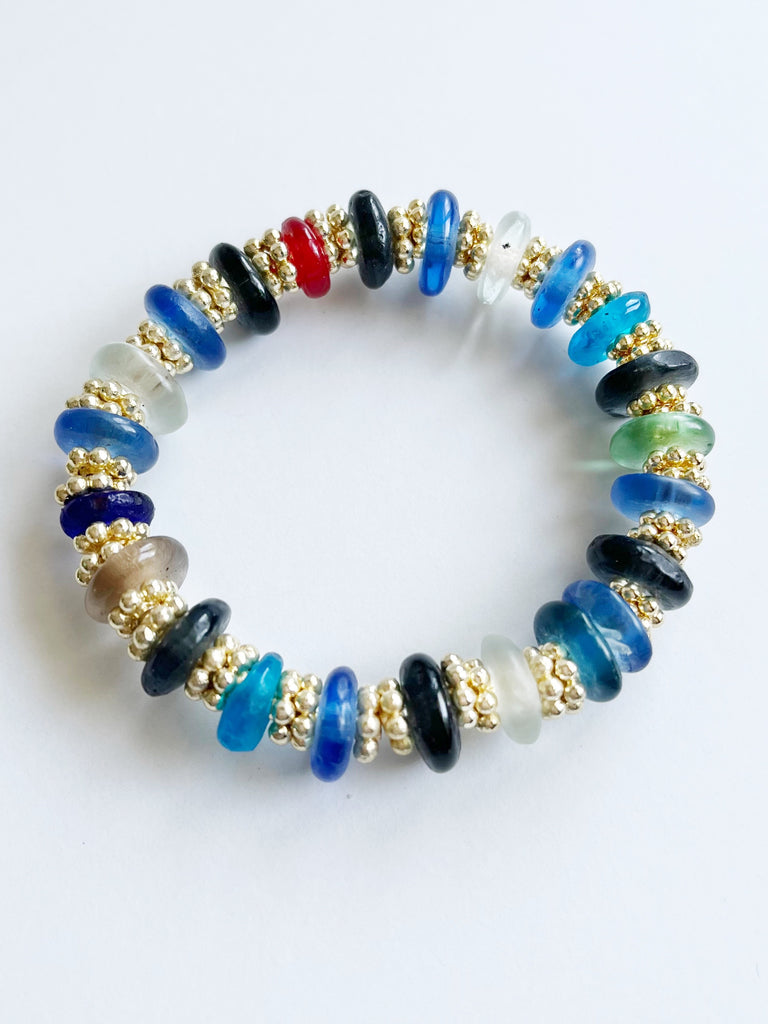 Carmina Woven Bracelets  Blue bracelet, Crystal beads, Bracelets