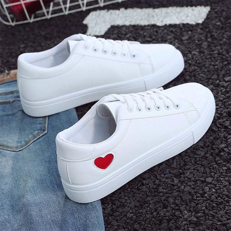 ladies white sneakers