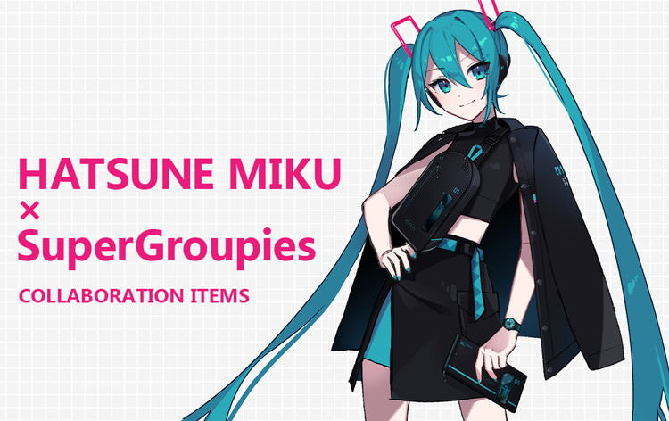 New Items for Hatsune Miku! HATSUNE MIKU × SuperGroupies COLLABORATION ITEMS