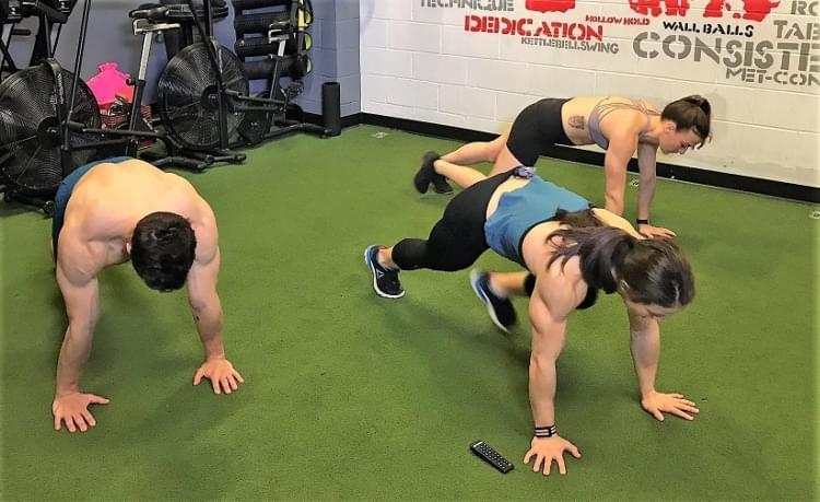 Mountain Climber exercise in the PowerAbs Workout with Kari Pearce