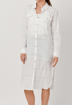 Walking On Clouds Shirt Dress