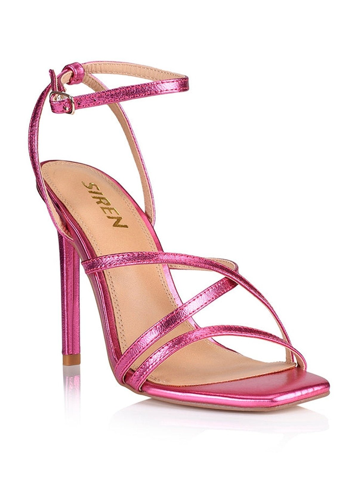 Hot Pink Heels | Pink Metallic Heels | Siren Shoes