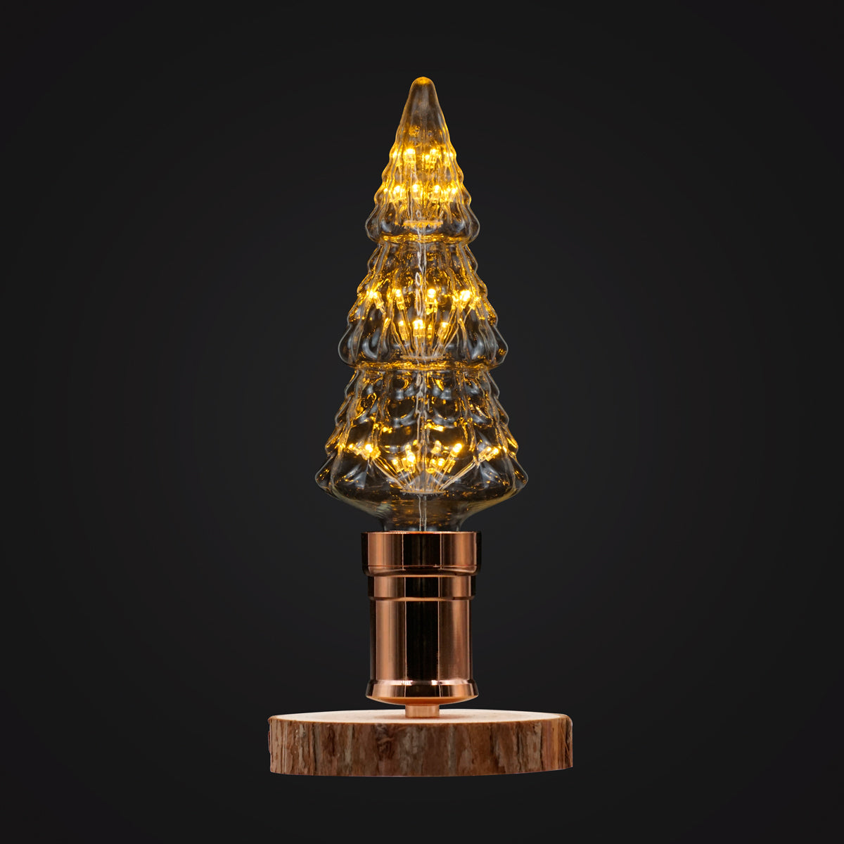 Xmas Tree Wood Desk Lamp Gift And Premium For Christmas And