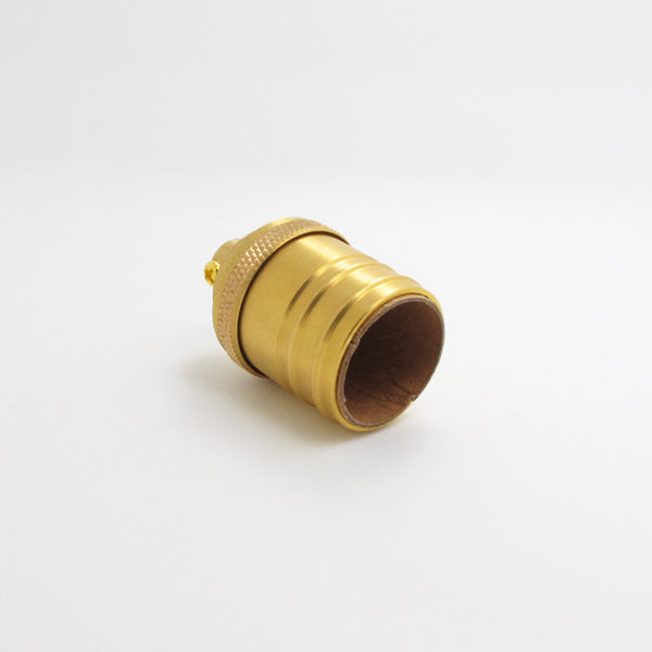 E27 Vintage Short Brass Copper Bulb Holder, Lamp Holders – Light with Shade